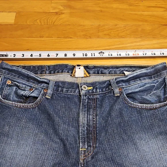 Lucky Brand 361 Men's Jeans Blue Denim Straight Leg Waist 36 - Picture 7 of 12